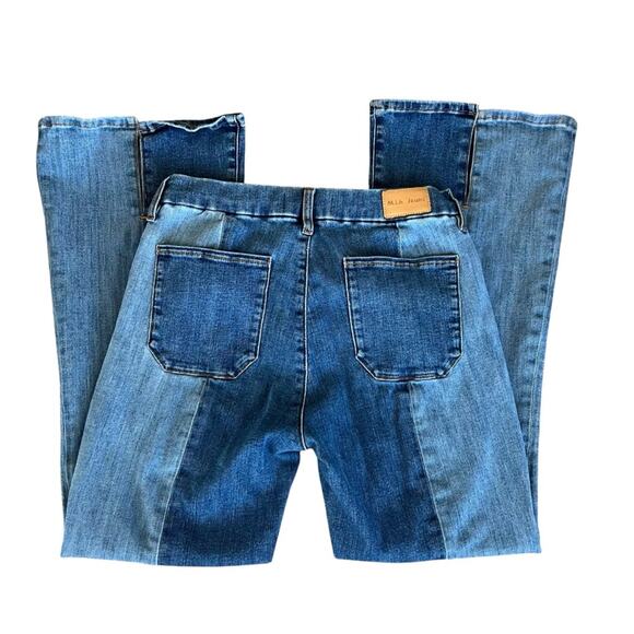 M.i.h Jeans Women’s Marrakesh Cropped Kick Flare Two Tone Sonia Jeans Size 29 - Picture 7 of 15